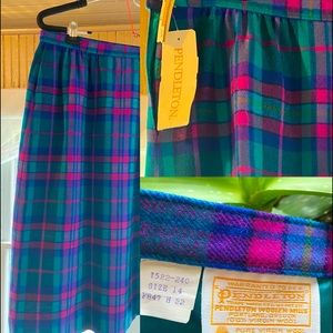 Pendleton Long Wool Skirt  *Rare find w/ Tags*